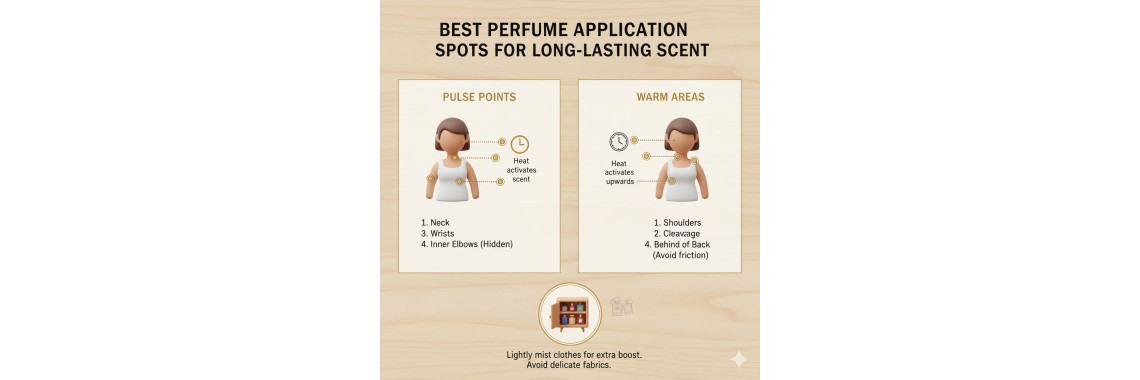 Best Perfume Application Spots for Long-Lasting Scent