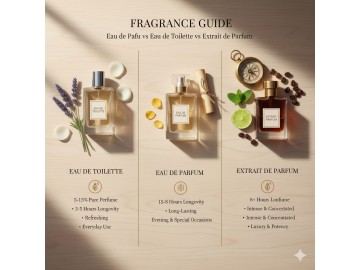 Eau de Parfum vs Eau de Toilette vs Extrait de Parfum – Fragrance Guide